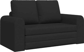 vidaXL Κρεβάτι καναπές 60cm Μαύρο ύφασμα