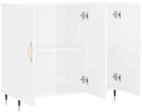vidaXL Μπουφές Λευκός 90 x 34 x 80 εκ. από Επεξεργασμένο Ξύλο