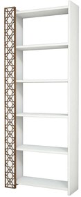 Βιβλιοθήκη City 845HCT3605 64,6x24,2x170cm White