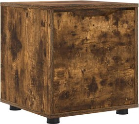 vidaXL Ντουλάπι Μπάνιου Καπνιστό Δρύς 40,5 x 40 x 44 εκ