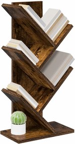 vidaXL Ράφι Δέντρου 4-Επιπέδων 30 x 18 x 60 εκ Επεξεργασμένο Ξύλο