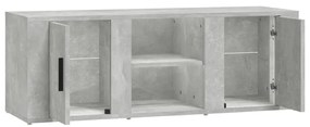 vidaXL Έπιπλο Τηλεόρασης Γκρι Σκυρ. 100x31,5x35 εκ. Επεξ. Ξύλο