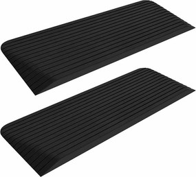 vidaXL Ράμπες Πεζοδρομίου / Πόρτας 2 τεμ. 110x41x5 εκ. από Καουτσούκ