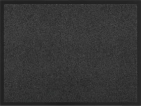 VidaXL Χαλάκι Εξώπορτας Ανθρακί 60 x 80 x 1.2 cm Ύφασμα τέντι