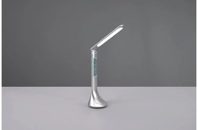 Επαναφορτιζόμενο Φωτιστικό Γραφείου LED 4W 4000K Dimmer Ευέλικτο Patty Trio Lighting-R52311187-Ασημί R52311187