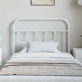 vidaXL Ανταλλακτικό κεφαλάρι Λευκό 100 εκ. Μεταλλικό