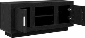 vidaXL Ντουλάπι TV 102 x 35 x 45 εκ. Μαύρη Οξυά Επεξεργασμένο Ξύλο