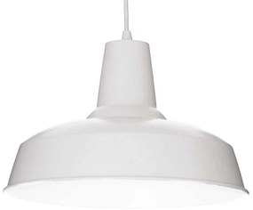 Φωτιστικό Οροφής Moby 102047 35x35/120cm 1xE27 42W White Ideal Lux