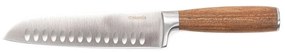 Μαχαίρι Santoku Mooka 211057 31cm Brown-Silver Ανοξείδωτο Ατσάλι