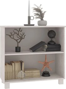 vidaXL Ντουλάπι HAMAR Λευκό 85 x 35 x 80 εκ. από Μασίφ Ξύλο Πεύκου