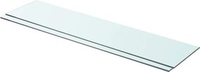 vidaXL Ράφια Πάνελ 2 τεμ. Διάφανα 90 x 20 εκ. Γυάλινα