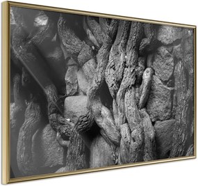 Αφίσα - Strong Roots - 45x30 - Χρυσό - Χωρίς πασπαρτού