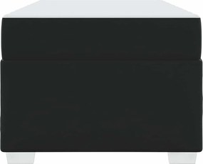 vidaXL Σκελετός Κρεβατιού με στρώμα Μαύρο 80 x 200 cm ύφασμα