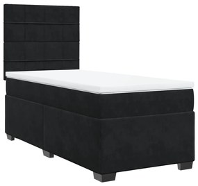 ΚΡΕΒΑΤΙ BOXSPRING ΜΕ ΣΤΡΩΜΑ ΜΑΥΡΟ 90X190 ΕΚ. ΒΕΛΟΥΔΙΝΟ 3290788