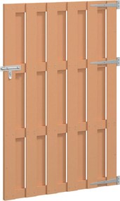 vidaXL Πύλη Κήπου 100 x 150 cm WPC και Αλουμίνιο Καφέ