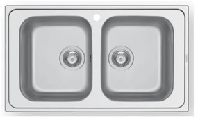 Maidsinks by Pyramis Fedra Extra Inox Ανοξείδωτος Νεροχύτης 80 cm