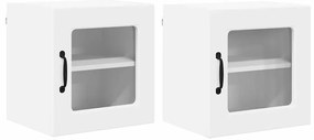 vidaXL Ραφιέρα τοίχου PORTO 2 pcs Λευκό 40 x 31 x 40 εκ.