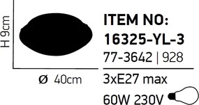 Φωτιστικό Πλαφονιέρα Homelighting Talin 77-3642 White