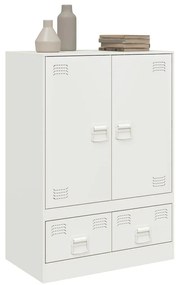 vidaXL Ντουλάπι Λευκό 67x39x95 εκ. από Ατσάλι