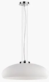 Φωτιστικό κρεμαστό ARIA SP1 D50 μονόφωτο καμπάνα Ideal Lux-59679-Λευκό 59679