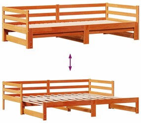 vidaXL Καναπές Κρεβάτι Συρόμενος Χωρίς Στρώμα 80x200 εκ. &amp; Συρτάρια