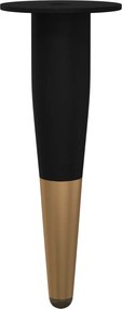 vidaXL Πόδια Επίπλων 2 pcs Μαύρο και Χρυσό Ø 40 x 98 mm Σίδερο