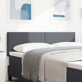 vidaXL LED Κεφαλάρι Σε Απλή Σχεδίαση Σκούρο Γκρι 80 εκ. Κορντούρα