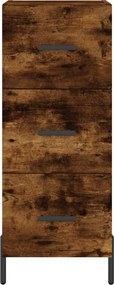 vidaXL Ντουλάπι Καπνιστή δρυς 34,5x34x180 εκ. από Επεξεργασμένο Ξύλο