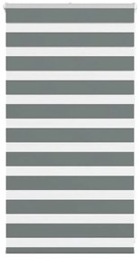 vidaXL Ζέβρα τυφλή Σκούρο Γκρι Πλάτος υφάσματος 70,9 εκ. Πολυεστέρας