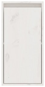 Ντουλάπια Τοίχου 2 τεμ. Λευκά 30x30x60 εκ από Μασίφ Ξύλο Πεύκου - Λευκό