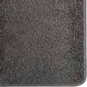 vidaXL Δερμάτινο Χαλί Γκρι 50 x 100 cm 100% Πολυπροπυλένιο Τούφτα