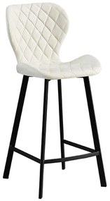 Σκαμπό Μπάρ Martin 43.1362.S 48x46x65-97cm Με Ύφασμα Off White