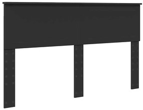 vidaXL Κεφαλάρι Μαύρη Οξυά 150 cm Επεξεργασμένο ξύλο
