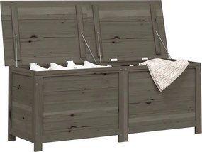 vidaXL Κουτί Μαξιλαριών Εξ. Χώρου Ανθρακί 150x50x56 εκ. Μασίφ Ελάτη