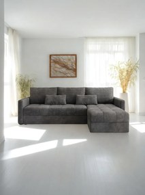 Γωνιακός καναπές Ralevia-Γκρι