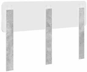vidaXL Κεφαλάρι με κεφαλάρι Σκυρόδεμα Γκρι 160 cm Επεξεργασμένο ξύλο
