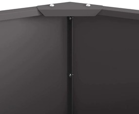 vidaXL Γλάστρα Μαύρο 90 x 90 x 35 εκ Ατσάλι