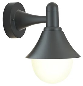 Απλίκα - Φανάρι Rabun 1xE27 Outdoor Wall Lamp Black D:24.5cmx23.5cm (80202514)