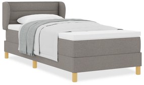 vidaXL Κρεβάτι με Στρώμα Ταούπ 90x200 εκ Υφάσματος