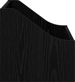 vidaXL Κουτί LP 2 τμχ. Μαύρη Δρυς 37 x 33 x 32 εκ. Επεξεργασμένο Ξύλο