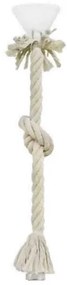 Κρεμαστό Φωτιστικό Οροφής E27K 1L ROPE MAC-RING Λευκό 31-1099 Heronia-31-1099-Λευκό 31-1099