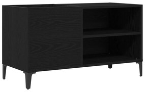 vidaXL Ντουλάπα Δίσκων Μαύρη Δρυς 84,5x38x48 εκ Επεξεργασμένο Ξύλο