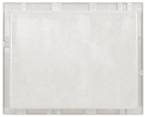 vidaXL Ράφι Ντουζιέρας Λευκό Ματ 41 x 51 x 10 εκ.