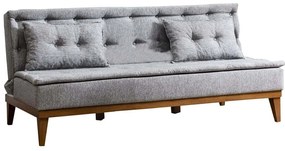 Καναπές - Κρεβάτι Τριθέσιος Fuoco 867UNQ1321 180x80x78cm Grey