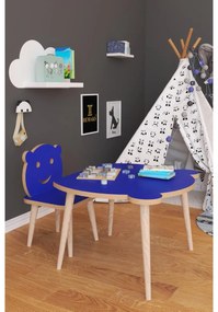 Τραπεζάκι Παιδικό AMAHLE Με Κάθισμα Μπλε MDF/Ξύλο 46x50x42cm - MDF - 14870185