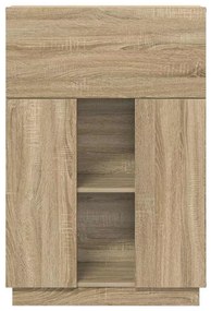 vidaXL Γραφείο Sonoma Δρυς 71.5 x 31.5 x 106.5 εκ Επεξεργασμένο ξύλο