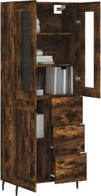 vidaXL Ντουλάπι Καπνιστή Δρυς 69,5x34x180 εκ. από Επεξεργασμένο Ξύλο