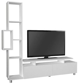 Σύνθεση τηλεόρασης Tulip Megapap χρώμα λευκό 160x29,5x160εκ.