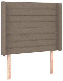 vidaXL Κεφαλάρι με Πτερύγια Taupe 103x16x118/128 εκ. Υφασμάτινο