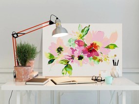 Πίνακας για να τον ζωγραφίζεις - Colourful Flowers 60x40